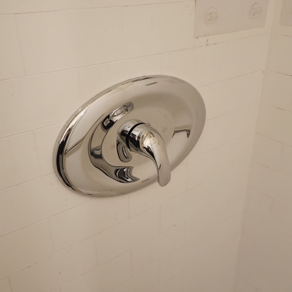 Shower faucet installation